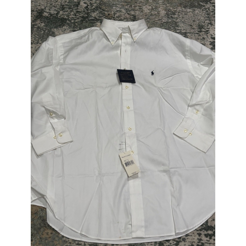 Ralph Lauren Yarmouth Pinpoint Oxford 17.5/32/33 NWT *flaw‎